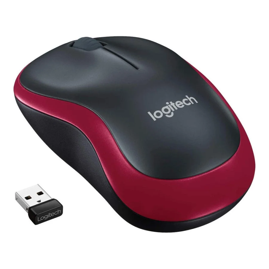 Logitech M185 Wireless Mouse Red (910-002237, 910-002240, 910-002633)