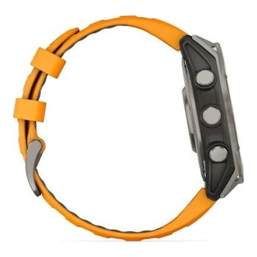 Garmin Fenix 8 47mm AMOLED Sapphire Titanium w. Spark Orange/Graphite Silicone Band (010-02904-10/11/19)