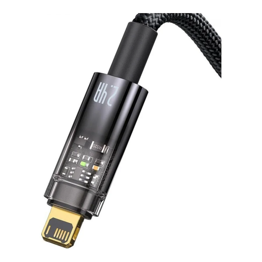 Baseus Explorer Series Intelligent Power-Off Lightning Cable 1m Black (CATS000401)
