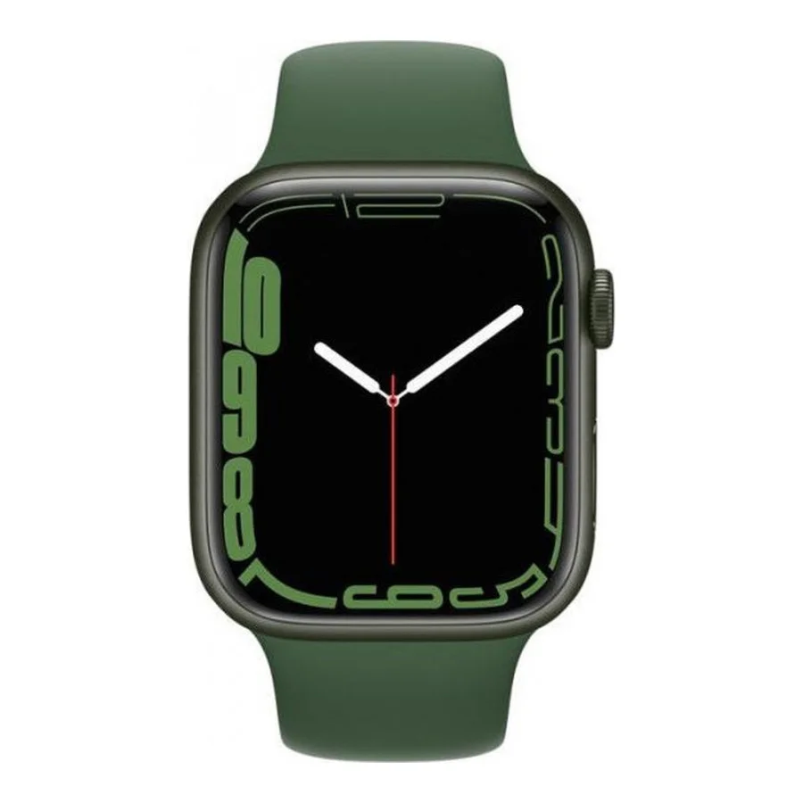 Apple Watch Series 7 GPS + Cellular 45mm Green Aluminum Case with Clover Sport Band (MKJ93) (US)