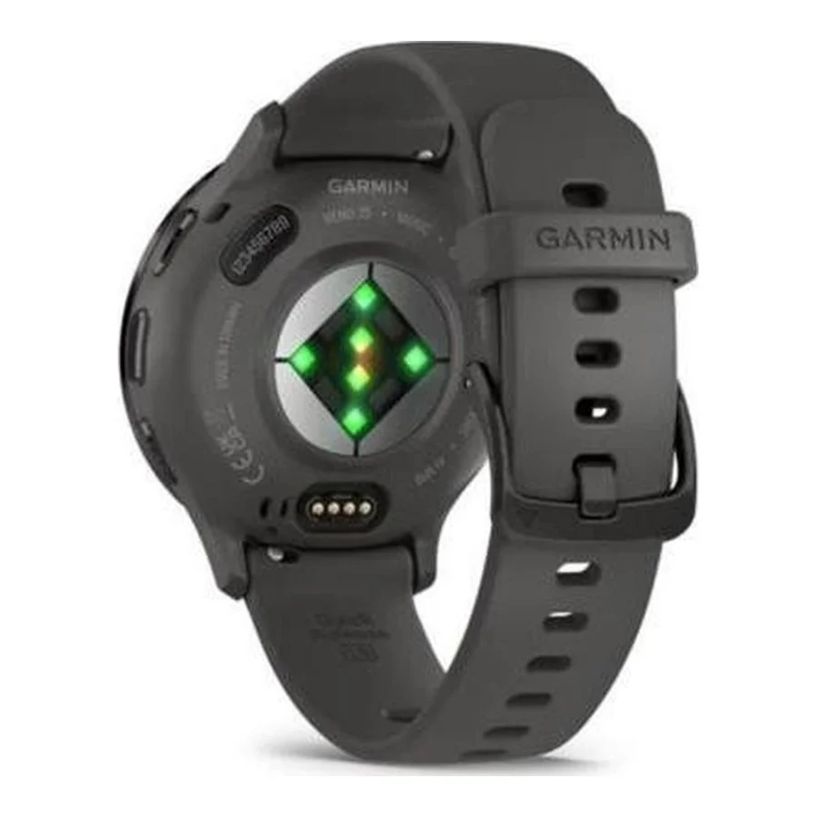 Garmin Venu 3S Slate S. Steel Bezel w. Pebble Gray Case and S. Band (010-02785-00/50)