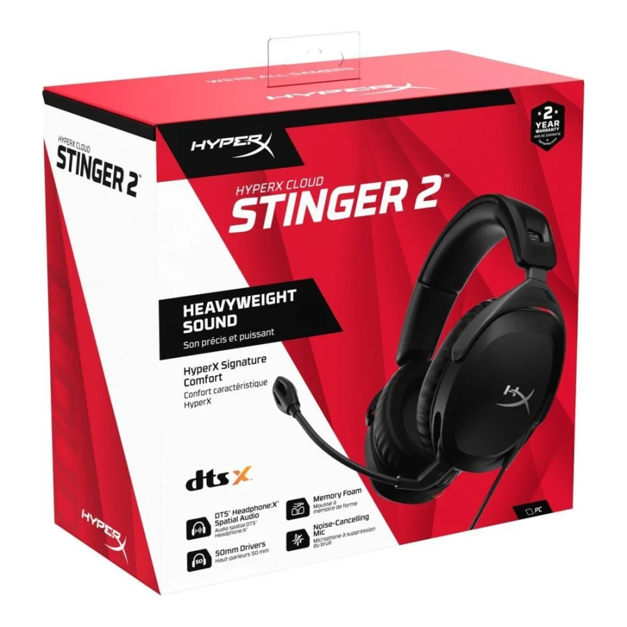 HyperX Cloud Stinger 2 Wired Black (519T1AA)