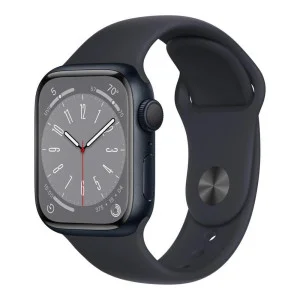 Apple Watch Series 8 GPS 41mm Midnight Aluminum Case w. Midnight Sport Band - Size M/L (MNU83)