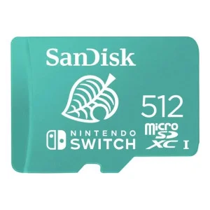 SanDisk 512 GB microSDXC for Nintendo Switch (SDSQXAO-512G-GNCZN, SDSQXAO-512G-GN3ZN)