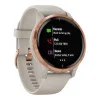 Garmin Venu Rose Gold Stainless Steel Bezel W. Light Sand And Silicone B. (010-02173-23/22/21) (OFFICIAL REFURBISHED)