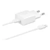 Samsung 15W PD Power Adapter (with Type-C cable) White (EP-T1510XWE) (EU)