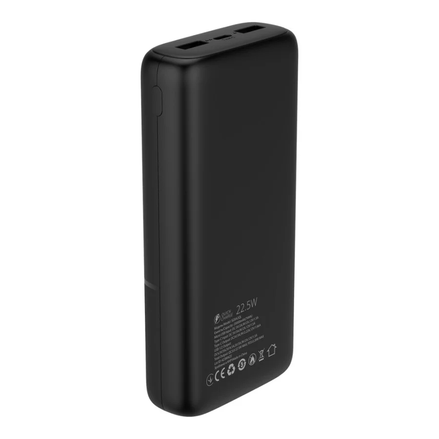 Sigma mobile X-power SI20A2QL 20000mAh Type-C PD20W QC22,5W Black (4827798423813)