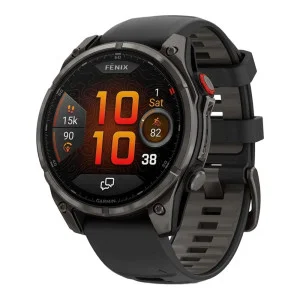 Garmin Fenix 8 Pro 47 mm AMOLED Carbon Gray DLC Titanium with Black/Pebble Gray (010-03198-00/01)