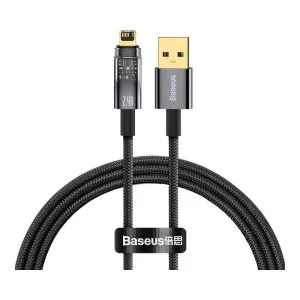 Baseus Explorer Series Intelligent Power-Off Lightning Cable 1m Black (CATS000401)