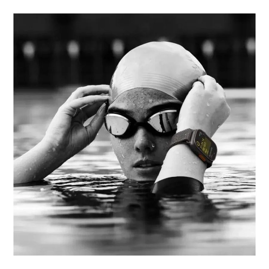 Apple Watch Ultra 2 GPS + Cellular 49mm Natural Titan. Case w. Tan Alpine Loop - Large (MX4H3)