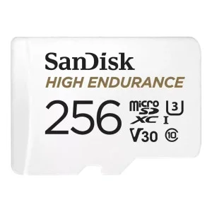 SanDisk 256 GB microSDXC High Endurance UHS-I U3 V30 + SD adapter SDSQQNR-256G-GN6IA