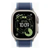 Apple Watch Ultra 3 GPS + Cellular 49mm Natural Tit. Case w. Blue/Bright Blue Trail Loop - S/M (MEWR4)