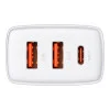 Baseus Compact Quick Charger 2U+C 30W White (CCXJ-E02)
