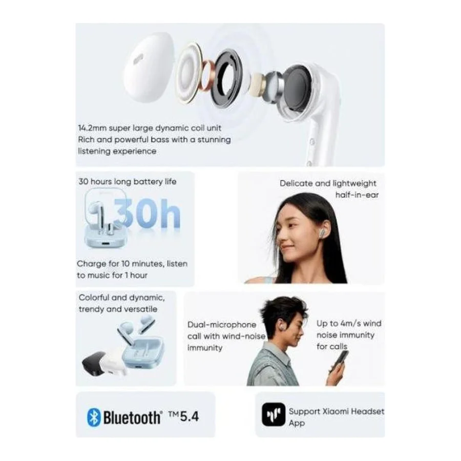 Xiaomi Redmi Buds 6 Active Transparent Pink (BHR8395GL)