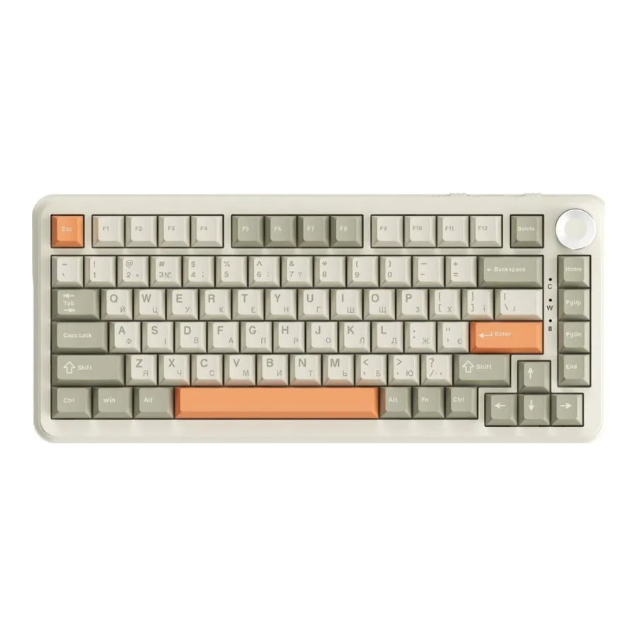 Ajazz AK820 Max Plus Black Grey Yellow (AK820MAX-DD-BGY)