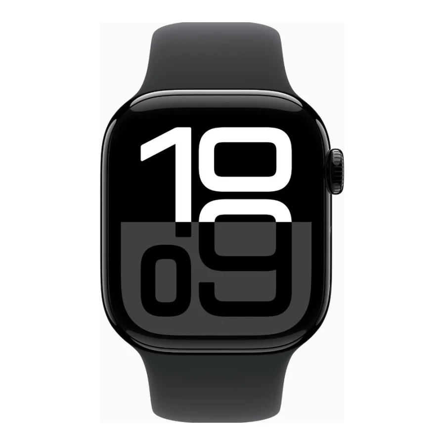 Apple Watch Series 10 GPS 42mm Jet Black Alu. Case w. Black Sport Band - S/M (MWWE3)