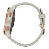 Garmin Venu Rose Gold Stainless Steel Bezel W. Light Sand And Silicone B. (010-02173-23/22/21) (OFFICIAL REFURBISHED)