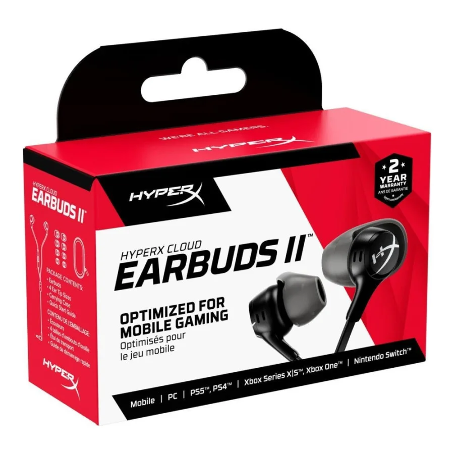 HyperX Cloud Earbuds II Black (70N24AA)