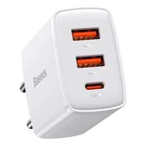 Baseus Compact Quick Charger 2U+C 30W White (CCXJ-E02)