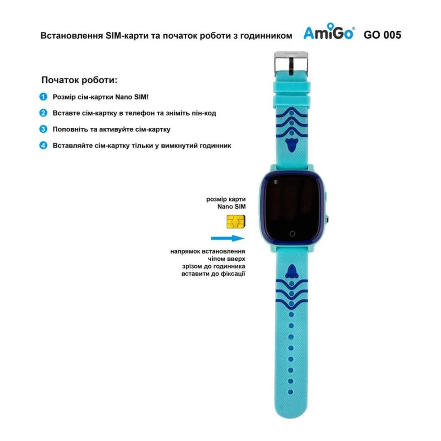 AmiGo GO005 4G WIFI Thermometer Blue (UA)