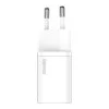 Baseus Super Si Quick Charger White W/Type-C - Lightning Cable (TZCCSUP-B02)