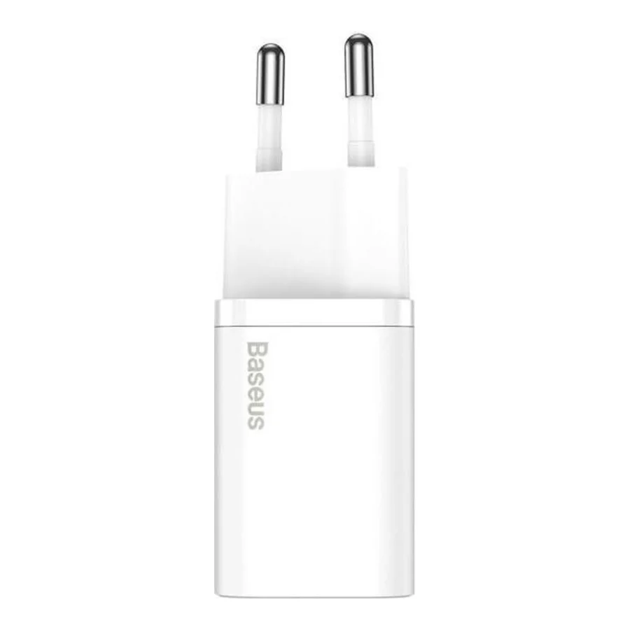 Baseus Super Si Quick Charger White W/Type-C - Lightning Cable (TZCCSUP-B02)