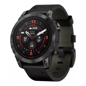 Garmin Epix Pro Gen 2 Sapphire 47mm Carbon G. DLC Tit. with B. Leather Band (010-02803-30)