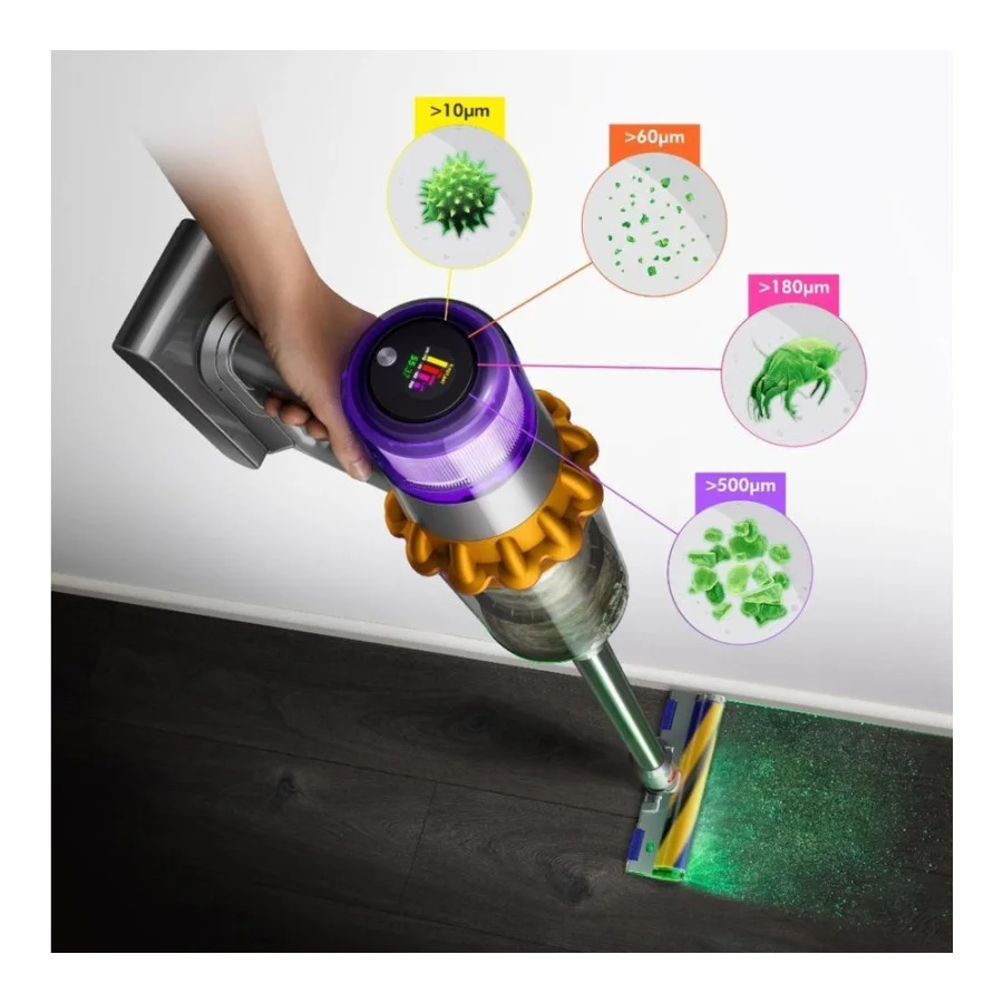 Dyson V15 Detect Absolute 2023 Yellow/Nickel (446986-01)