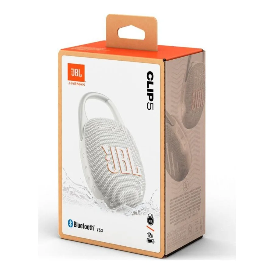 JBL Clip 5 White (JBLCLIP5WHT) CN