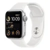 Apple Watch SE 2 GPS 40mm Silver Aluminum Case with White Sport Band (MNJV3)