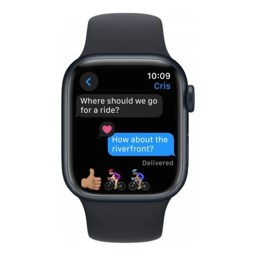 Apple Watch Series 9 GPS 45mm Midnight Aluminum Case w. Midnight Sport Band - S/M (MR993)