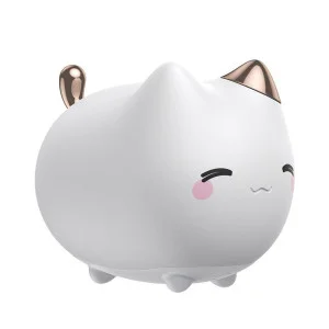 Baseus Cute Series Kitty Silicone Night Light White (DGAM-A02)