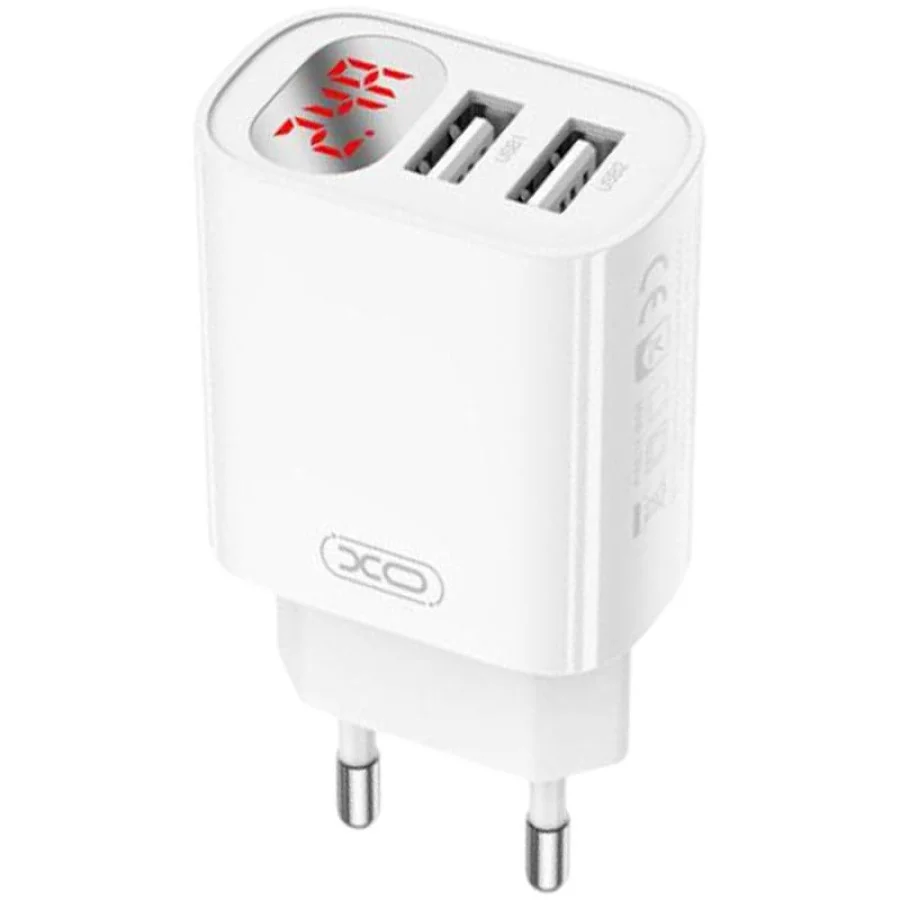 Сетевое зарядное устройство XO L95 2USB 2.4A White