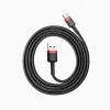Baseus Cafule Cable USB For Type-C 3A 1M Red+Black (CATKLF-B91)