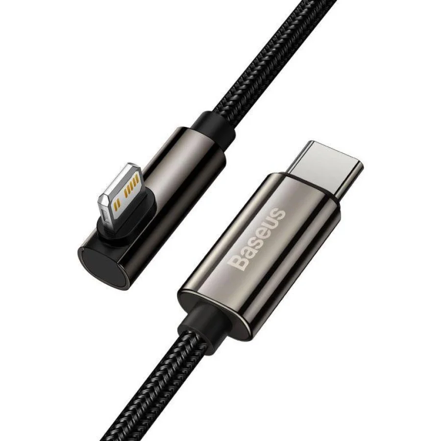 Baseus Legend Series Elbow Fast Charging Data Cable USB to Ligtning 1m Black (CATLCS-01)