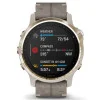 Garmin Fenix 6S Pro Sapphire Light Gold with Shale Grey Leather Band (010-02159-40)