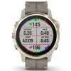 Garmin Fenix 6S Pro Sapphire Light Gold with Shale Grey Leather Band (010-02159-40)