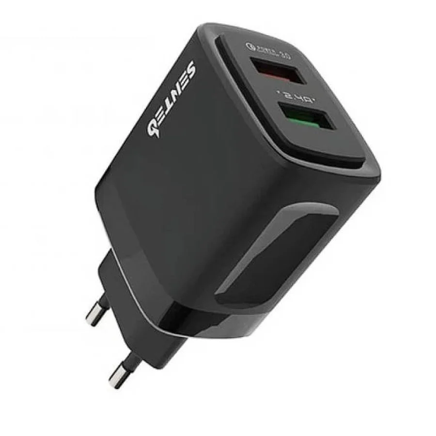 SENTEO Z-05 2USB 2.4A QC3.0 black