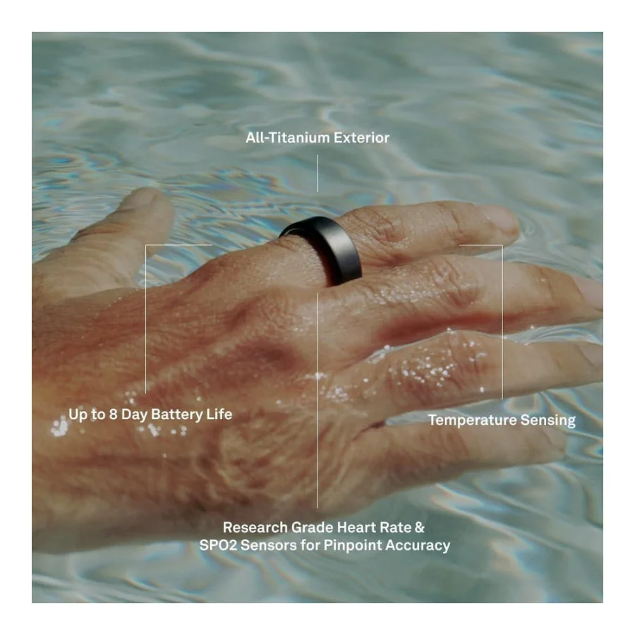 Oura Ring 4 Black Size 10 (JZ90-54144-10)