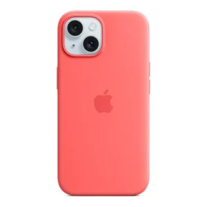 Apple iPhone 15 Silicone Case with MagSafe - Guava (MT0V3) (OEM)