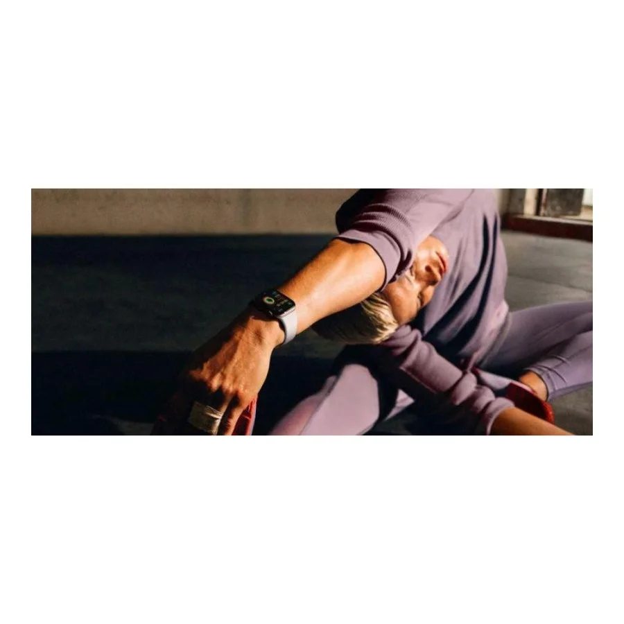 Apple Watch Series 10 GPS 42mm Jet Black Aluminum Case w. Ink Sport Loop (MWWG3)