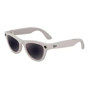 Ray-Ban Meta Skyler Shiny Chalky Gray/Gradient Cinnamon Pink (RW4010 670013 52-20)