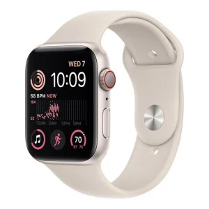 Apple Watch SE 2 GPS 40mm Starlight Aluminum Case w. Starlight S. Band - M/L (MNT63)
