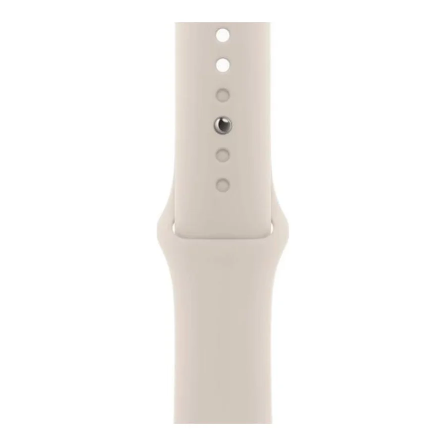 Apple Watch Series 9 GPS + Cellular 41mm Starlight Alu. Case w. Starlight Sport Band - S/M (MRHN3)