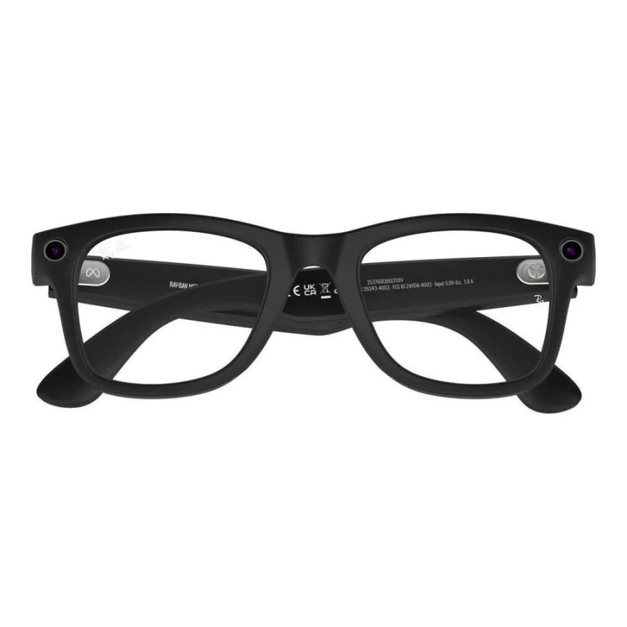 Ray-Ban | Meta Wayfarer [Gen 2] Standard Matte Black Frame / Clear Lenses (RW4012 601SSB 50-22)