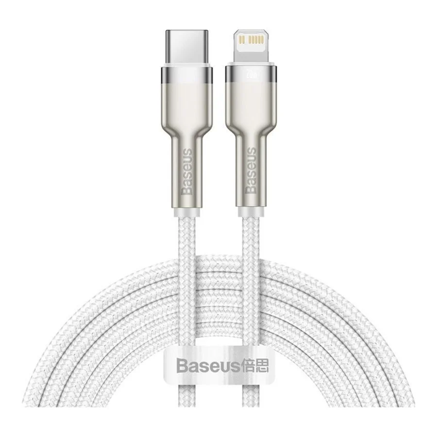 Baseus Lightning to USB Type-C Cafule Metal Data Cable PD 2m Black (CATLJK-B01)