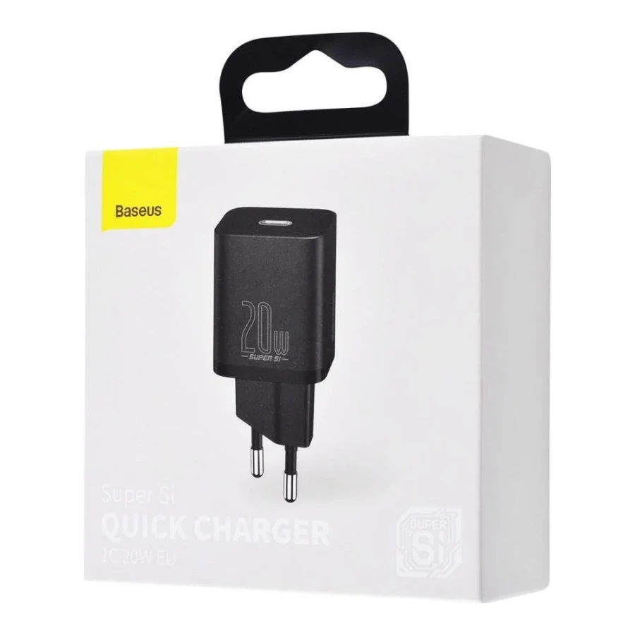 Baseus Super Silicone PD Charger 20W Type-C White (CCSUP-B02)
