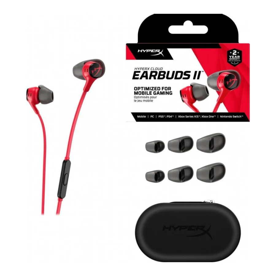 HyperX Cloud Earbuds II Red (705L8AA)