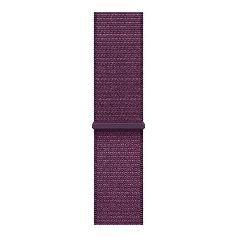Apple Watch Series 10 GPS 46mm Rose Gold Aluminum Case w. Plum Sport Loop (MWWV3)