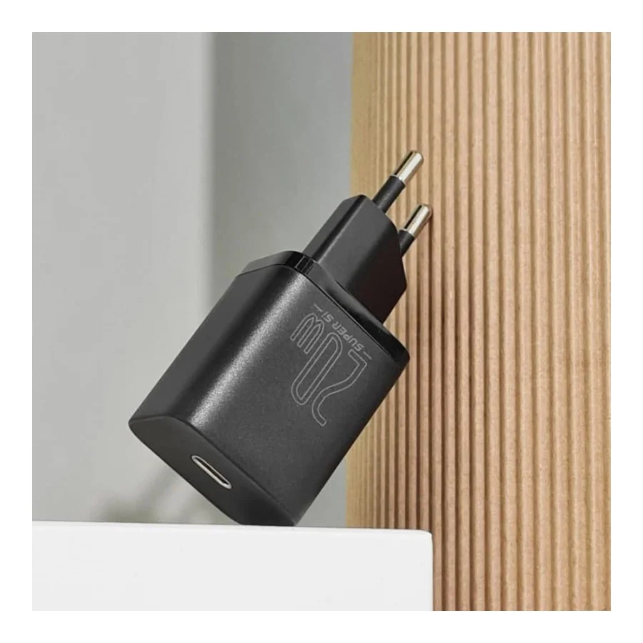 Baseus Super Silicone PD Charger 20W Type-C White (CCSUP-B02)